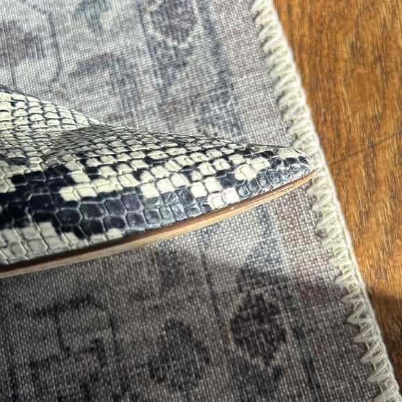 Snake Print Sling Back Shoes - Picture 8 of 11